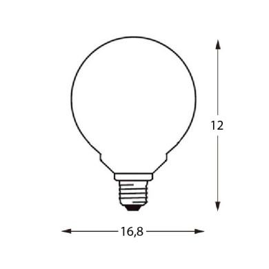 Bombilla E27 (grueso) Globo DURAMAX LED D120 28W 3000K 2400lm