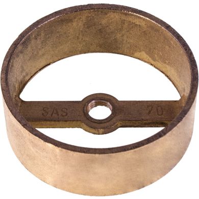 Box hoop H.2,5xD.7cm without side holes , in raw brass