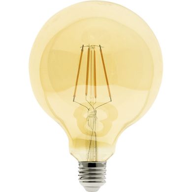 Bombilla E27 (grueso) Globo JOBIM LED D125 8W 2200K 850lm Ambar-A+