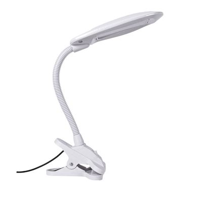 Candeeiro de mesa ALBA 5W LED 4000K com mola Alt.40cm branco