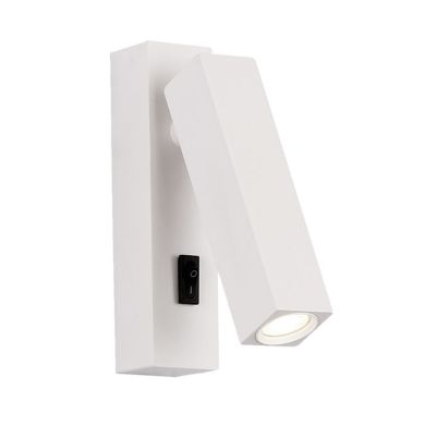 Aplique 9250 orientável 3W LED 210lm 4000K C.3,5xL.3xAlt.14cm Branco