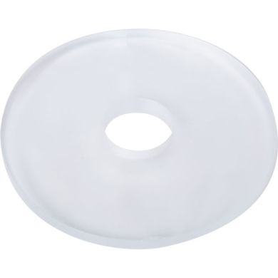 Anilha transparente 0,35xD.4cm, furo 10mm, em borracha