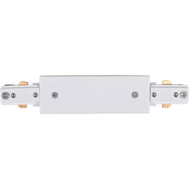 "I" shaped connector for ALFADUR track (2 wires) in white aluminum