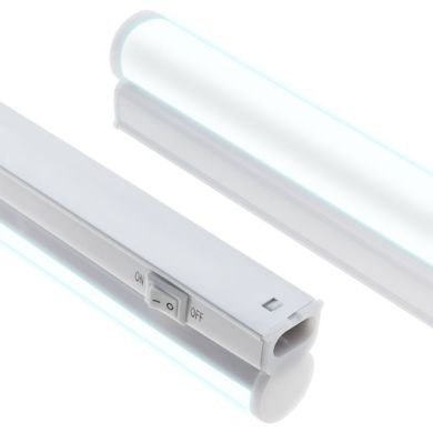 Regleta AXINITE 30cm con interruptor 1x5W LED 450lm 6400K L.30,7xAn.2xAl.3,7cm Blanco