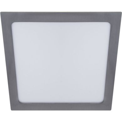 Downlight FRANCO square 1x24W LED 1560lm 4000K 120° L.29,7xW.29,7xH.0,2cm Satin Nickel