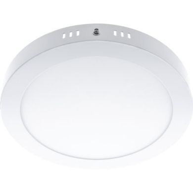 Plafond ESCUDO redondo 1x18W LED 1000lm 3000K 120° Alt.3,5xD.22,5cm Branco