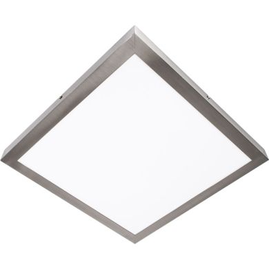 Plafond PESETA quadrado 40x40 1x28W LED 1960lm 4000K 120° C.40xL.40xAlt.4cm Níquel