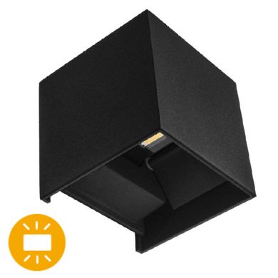 Wall Lamp SEVER IP54 2x3W LED 550lm 4000K L.10xW.10xH.10cm Black