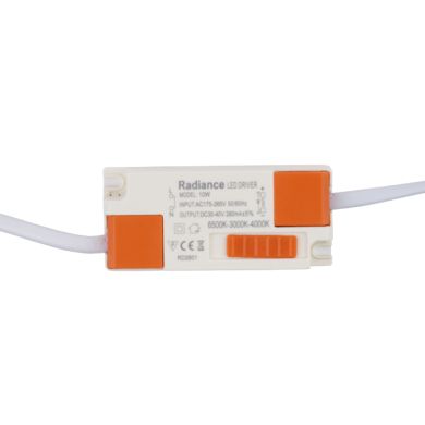 Foco de encastrar RUPIA CCT quadrado 10W LED 1000lm 3000-4000-6500K C.9,2xL.9,2xAlt.2cm branco