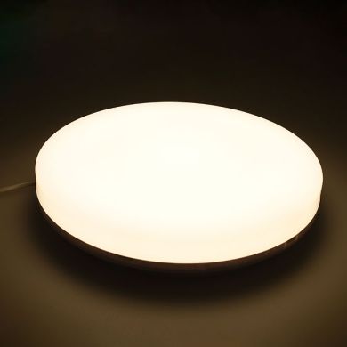 Plafond MEDINA grande IP54 1x36W LED 2880lm 4000K Alt.5,5xD.33cm Branco