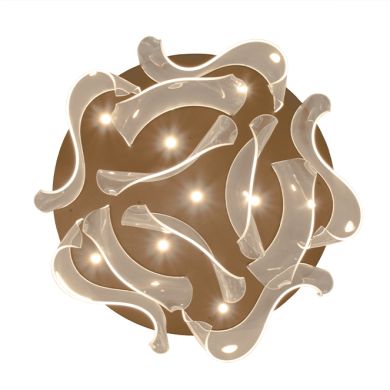 Plafond CLAIRE CCT LED 150W 6750lm 2700K/4000K/6000K D.150cm Dourado