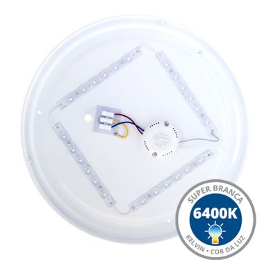 Plafón DRIFT 24W LED 2000lm 6400K A.6xD.37,5cm Blanco