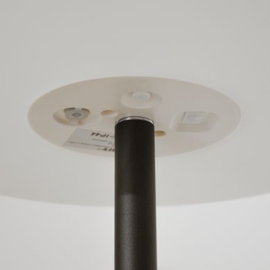 Lámpara de Pie portátil BIANA con cable USB y mando IP44 1x1W LED RGB Al.30xD.16cm Blanco