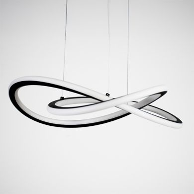 Colgante DORALICE 38W LED 1900lm 3000K Al.Reg.xD.45cm negro