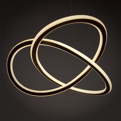 Colgante DORALICE 38W LED 1900lm 3000K Al.Reg.xD.45cm negro