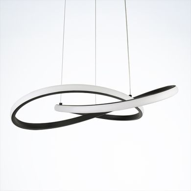 Pendant Light DORALICE 40W LED 1650lm 3000K H.Reg.xD.50cm black