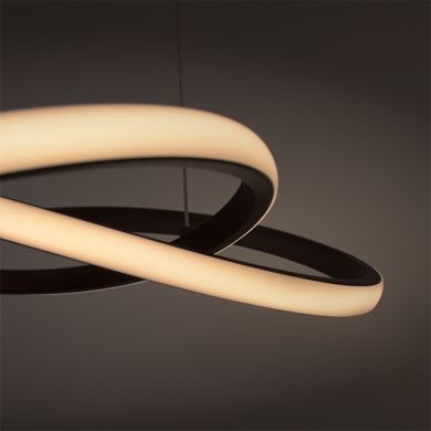 Pendant Light DORALICE 40W LED 1650lm 3000K H.Reg.xD.50cm black