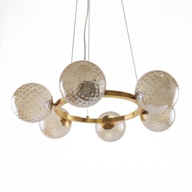 Candeeiro de tecto ANDREZA 22W LED 1600lm 2700K Alt.Reg.xD.68cm bronze