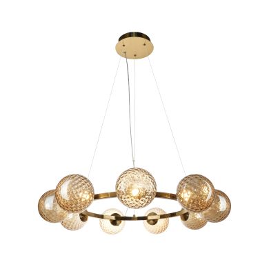 Candeeiro de tecto ANDREZA 232W LED 2200lm 2700K Alt.Reg.xD.53cm bronze