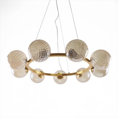 Candeeiro de tecto ANDREZA 232W LED 2200lm 2700K Alt.Reg.xD.53cm bronze