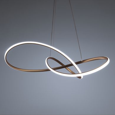 Colgante SAMIRA 64W LED 3CCT 1100lm D.80cm oro
