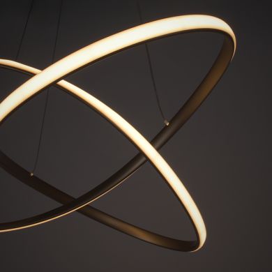 Colgante SAMIRA 64W LED 3CCT 1100lm D.80cm oro
