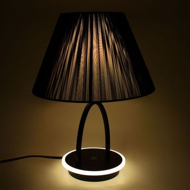 Base for Table Lamp MAIA 1xE27+1x6W LED 4000K H.35.xD.22cm black