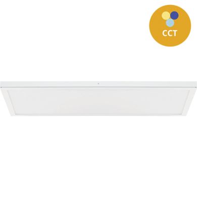 Panel superficie VOLTAIRE 30x60 36W LED CCT 3000/4000/6500K C.60xL.30xA.2,3cm Blanco