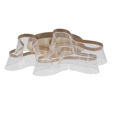 Plafond CAMILLE CCT 50W LED 2200m 2700K/4000K/6000K D.76cm Dourado