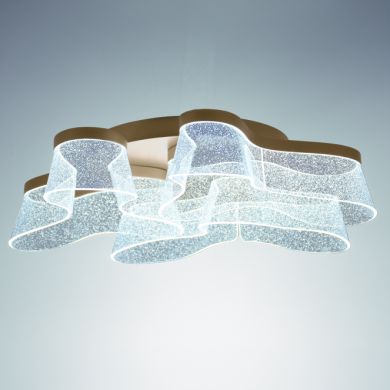 Plafond CAMILLE CCT 50W LED 2200m 2700K/4000K/6000K D.76cm Dourado
