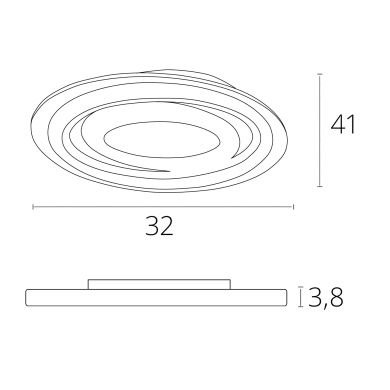 Plafón SAVÍNIA 104W LED 3200-4000-6000K Blanco