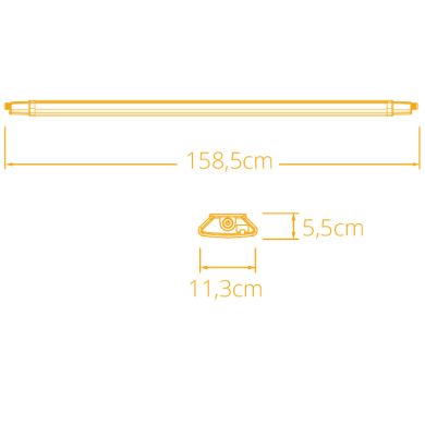 Régua Estanque KERNITA CCT 90W LED 10600lm 3000K/4000K/6000K IP65 C.158,5xL.11,3xAlt.5,5m