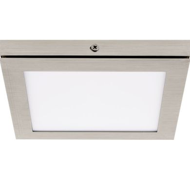 Panel superficie TOLSTOI 17x17 12W LED 720lm 3000K 120° C.17xL.17xA.2,3cm Níquel