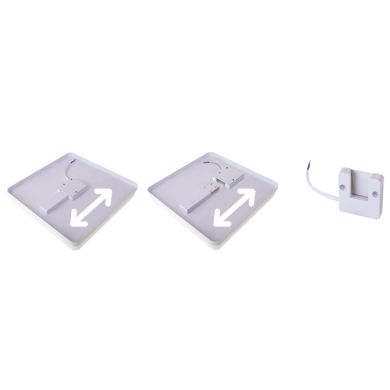 Plafond BISMUTO quadrado 1x36W LED 3240lm 4000K C.23xL.23xAlt.3,5cm Branco