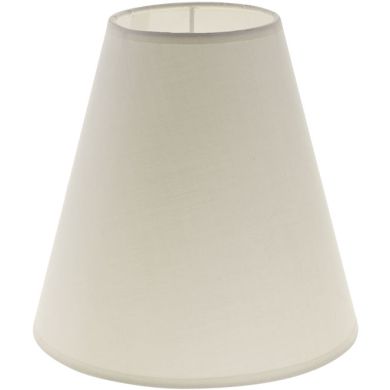 Lampshade CIPRIOTA round & conic fabric PVC802 with fitting E27 H.20xD.20cm Beije