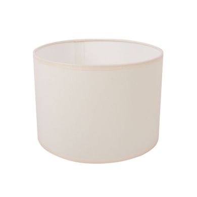 Lampshade CIPRIOTA round fabric PVC8886 with fitting E27 H.15xD.20cm Natural (Raw)