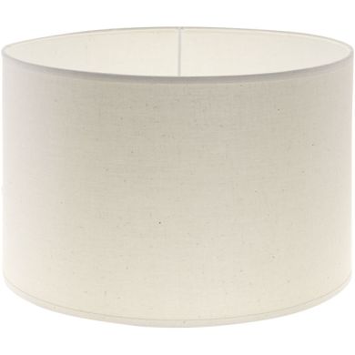 Lampshade CIPRIOTA round fabric PVC8886 with fitting E27 H.20xD.30cm Natural (Raw)