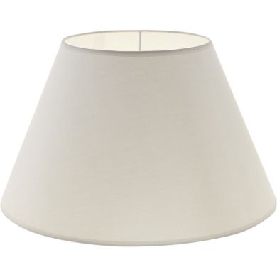 Lampshade CIPRIOTA round & conic fabric PVC802 with fitting E27 H.21xD.35cm Natural (Raw)