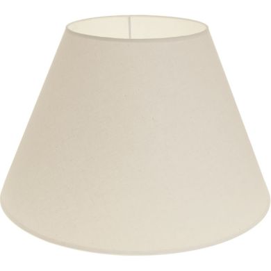 Lampshade CIPRIOTA round & conic fabric PVC8886 with fitting E27 H.28xD.45cm Natural (Raw)