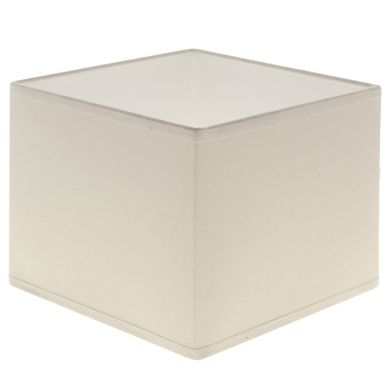 Lampshade ESPANHOL square with fitting E14 L.16xW.16xH.13cm Natural (Raw)
