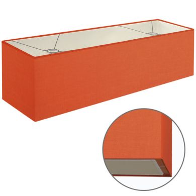 Lampshade ESPANHOL rectangular with fitting E14 L.75xW.20xH.20cm Orange