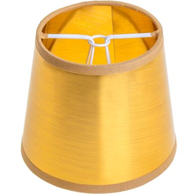 Lampshade LITUANO round & conic small with clamp H.10xD.12cm Gold