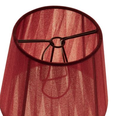 Lampshade AUSTRALIANO round & conic with clamp H.10xD.12cm Bordeaux