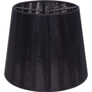 Lampshade AUSTRALIANO round & conic with clamp H.10xD.12cm Black