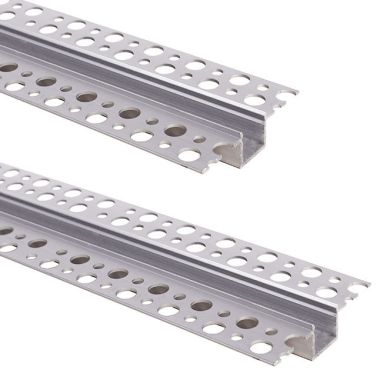 Calha de pladur para fita LED com difusor opalino L.55x Alt.14mm