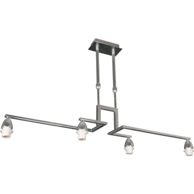 Frame for Ceiling Lamp DUBAI 4xE14 L.80xW.14,5xH.Reg.cm Chrome