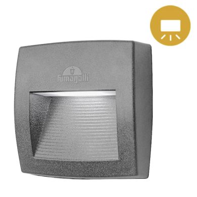 Wall Lamp LORENZA 1xR7s (78mm) 3,5W CCT (3colors) switch IP55 L.15xW.4,5xH.15cm grey resin