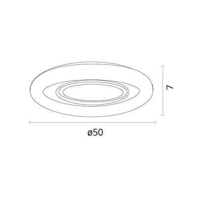 Plafón AMALTEA 116W LED 3000-4000-6500K blanco