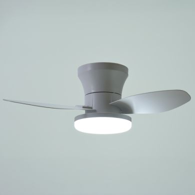 Ventoinha de tecto TAURO MINI branco/branco, 3 palas, 48W LED 3000|4000|6000K A.18xD.70cm