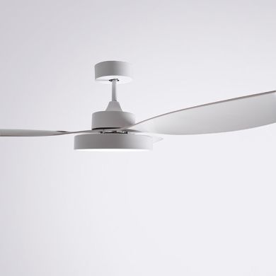 Ceiling fan DC TULUM white, 3 blades, 25W LED 3000|4000|6000K, H.39xD.120cm